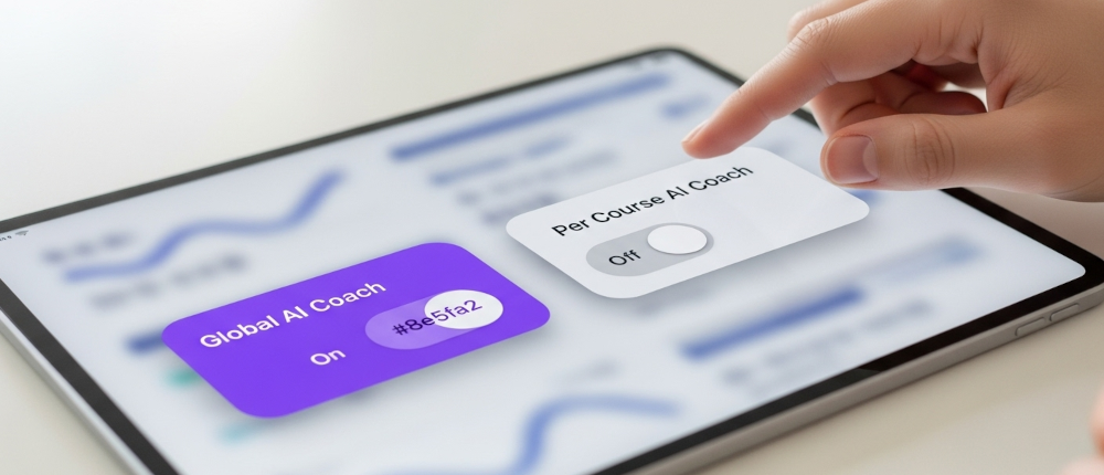 Placeholder control panel for AI Coach
