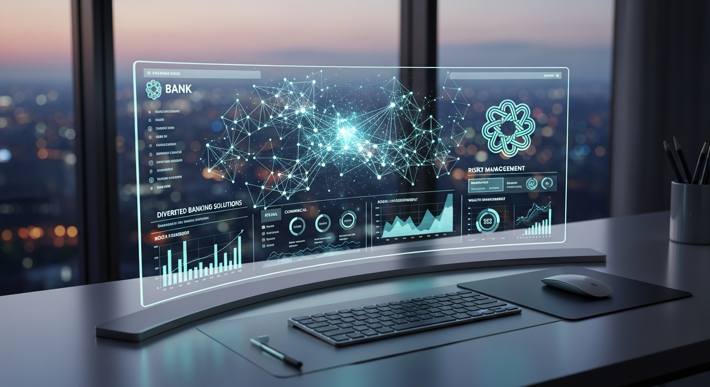 Digital banking and investment products interface for Nano Masters AI Diversified Bank