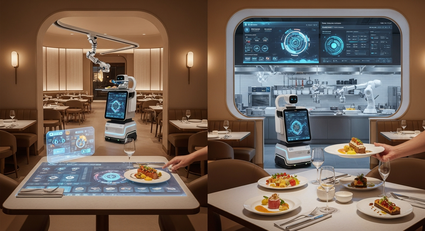 AI-powered restaurant products and smart kitchen systems used by Nano Masters AI Restaurant Chain